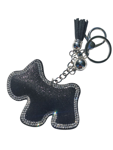 Black Scottie Dog Keychain