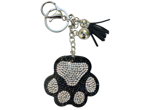 Black Paw Keychain