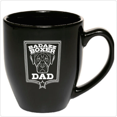 Badazz Boxer Dad Coffee Mug - DAKOTA DOG COMPANY